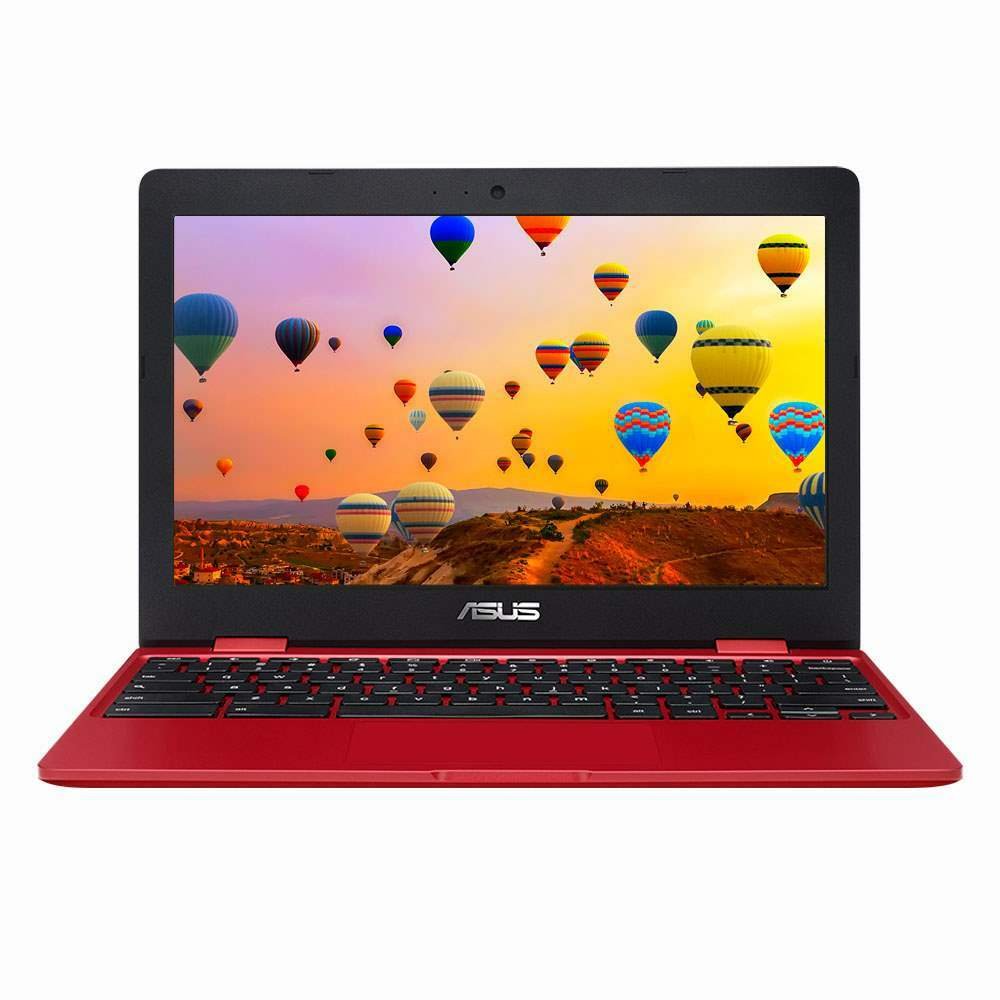 ASUS C223 11.6in Celeron 4GB 32GB Chromebook - Red