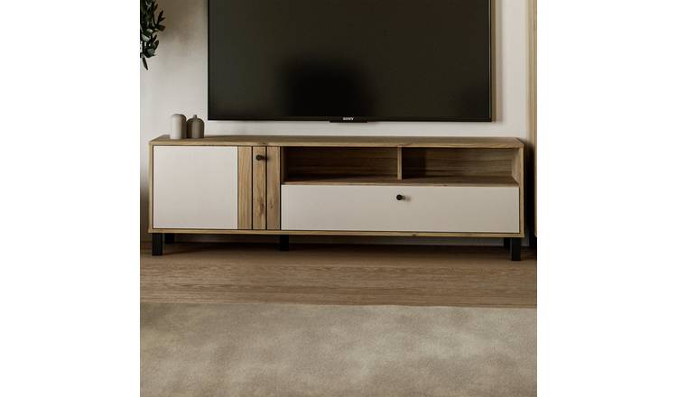 Furniture To Go Grafton 1 Door 1 Drawer TV Unit - Natural