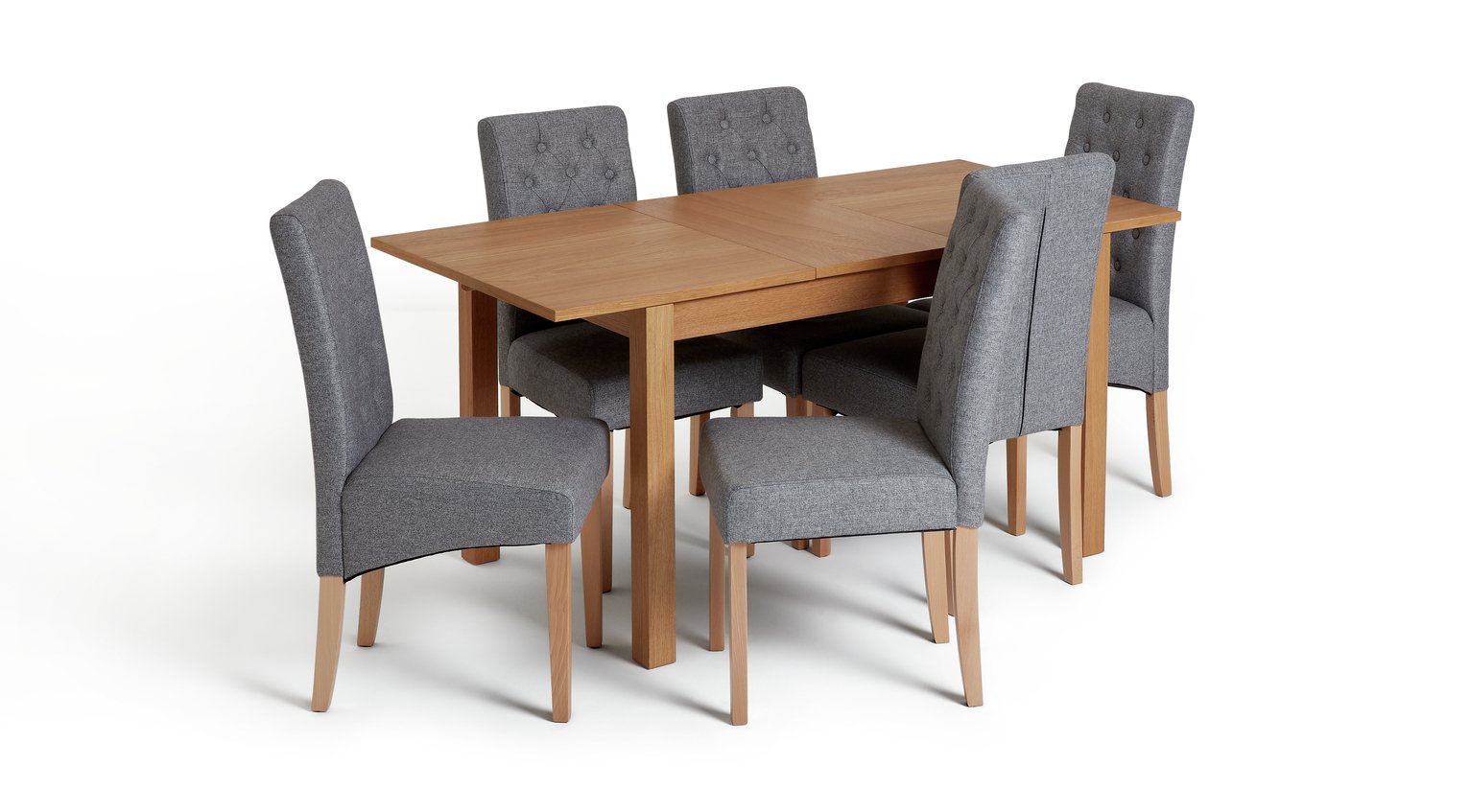 Argos Home Clifton Extending Table & 6 Button Chairs Review