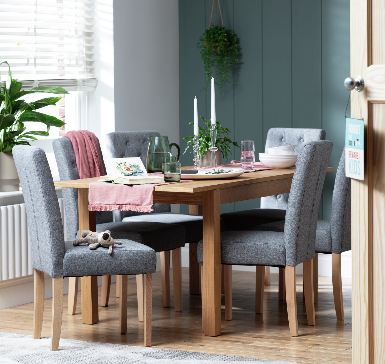 Argos Home Clifton Extending Table & 6 Button Chairs Review