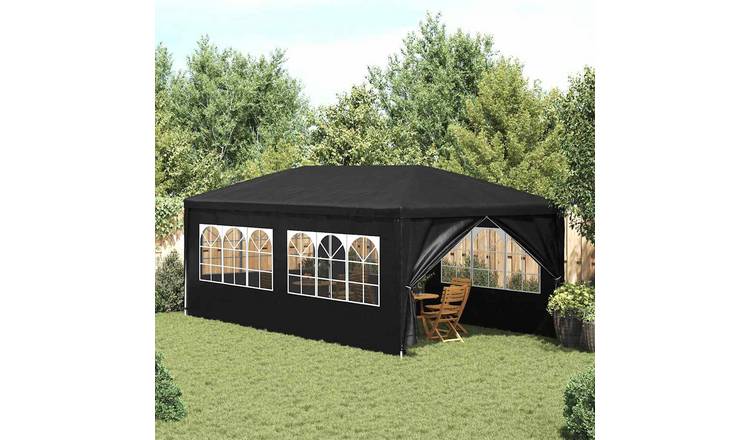 Walplus 3 x 6 m Garden Party Tent - Anthracite