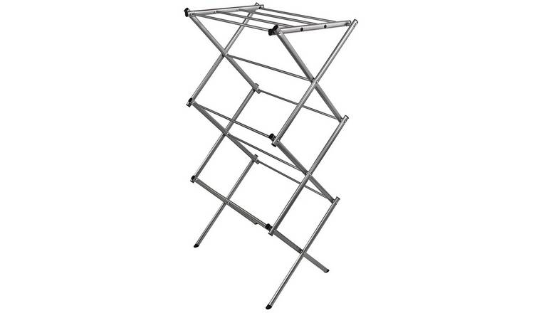 Home Vida 3 Tier Metal Clothes Airer - Metallic