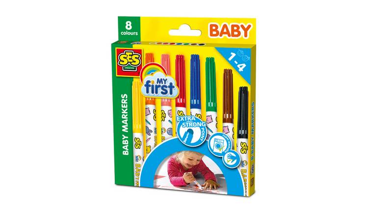 SES Creative My First Baby Markers 8 Piece Craft Set