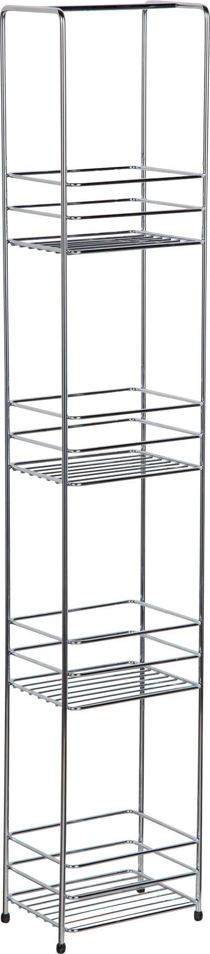 Argos Home 4 Tier Wire Storage Unit - Chrome