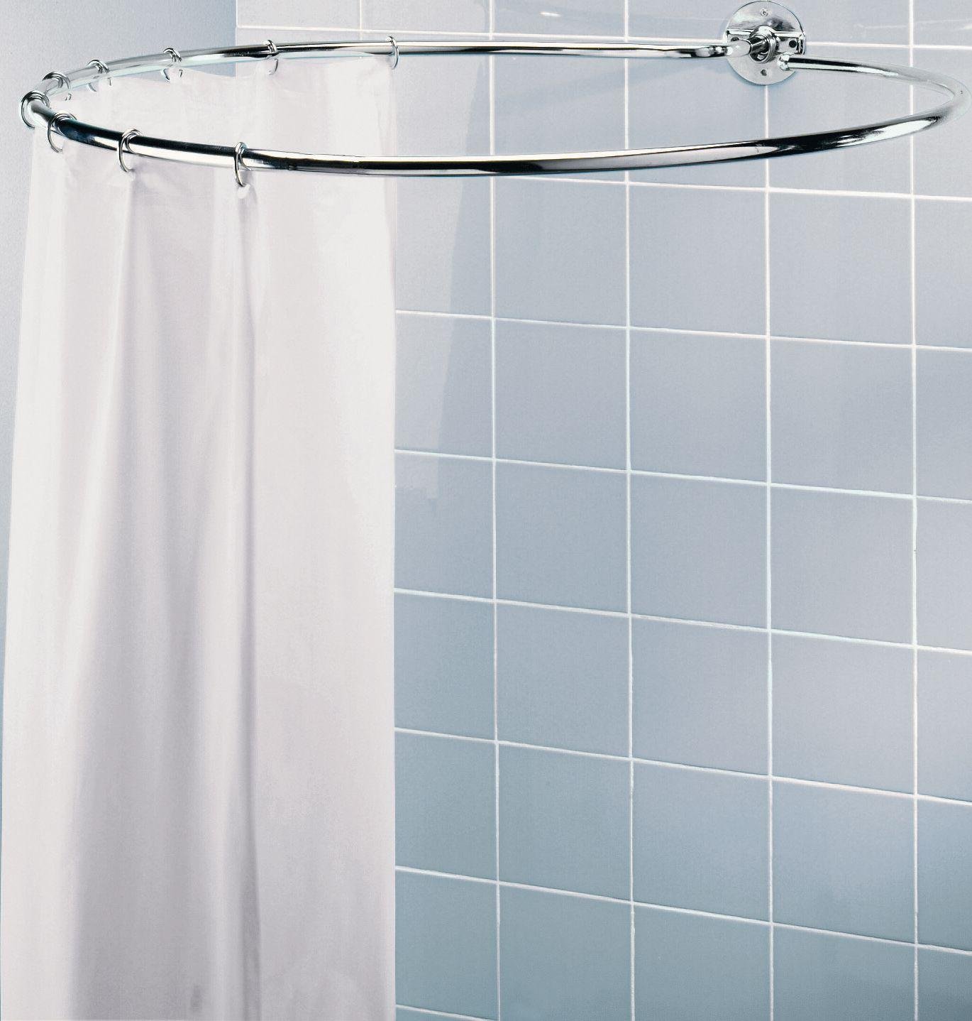 Argos Home Circular Shower Rail - Chrome Plated