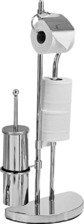 Argos Home Toilet Brush & Toilet Roll Holder - Chrome Plated