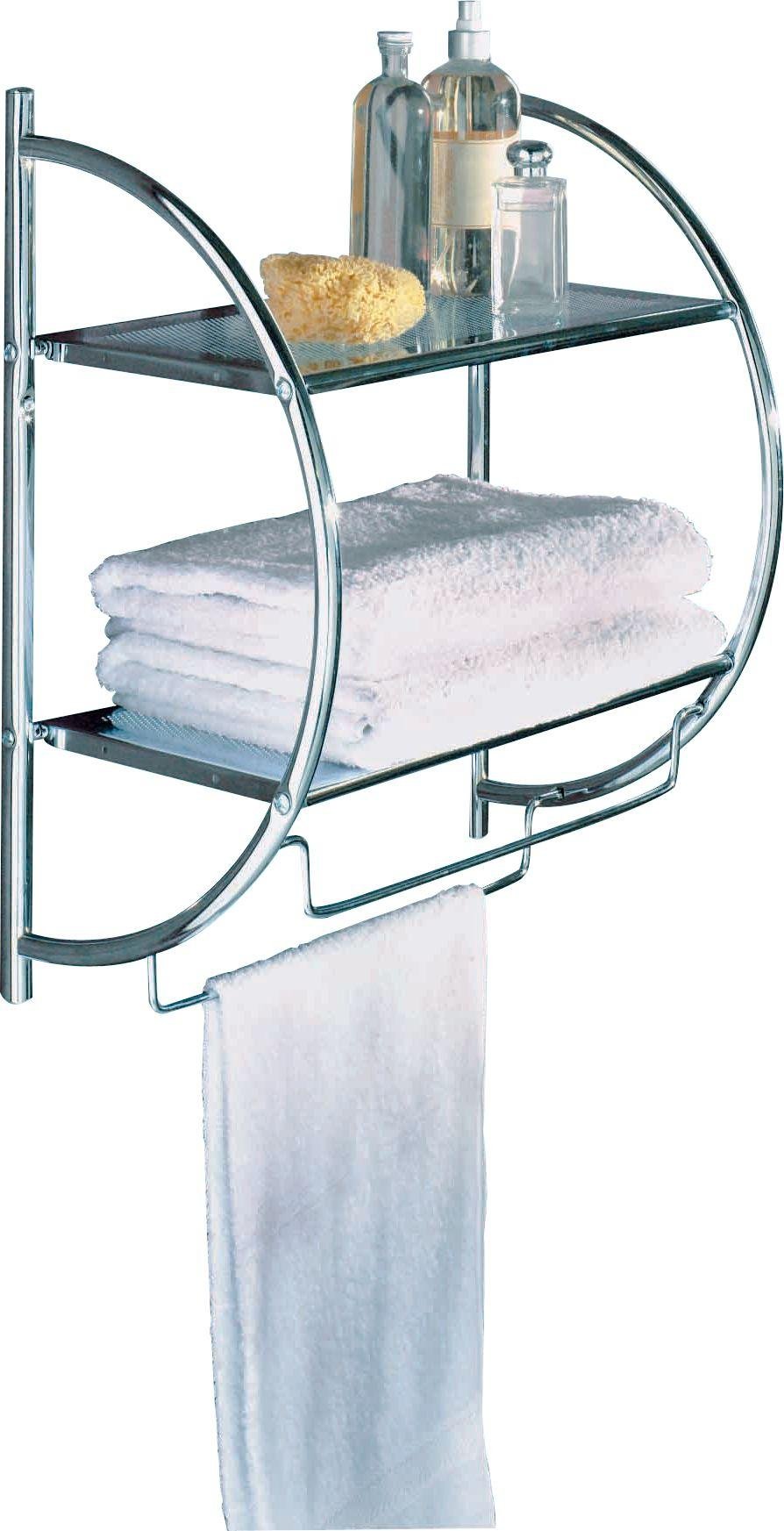 Argos Home Shelf and Towel Rail - Chrome