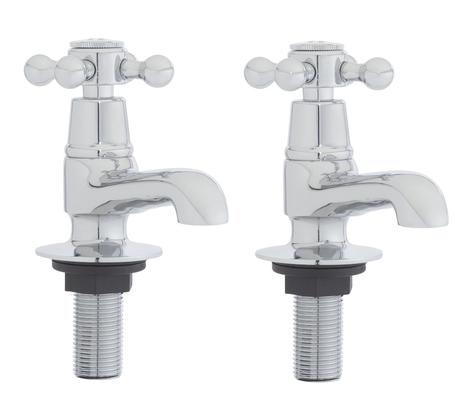 Argos Home Traditional Victorian Basin Taps - Chrome Plated