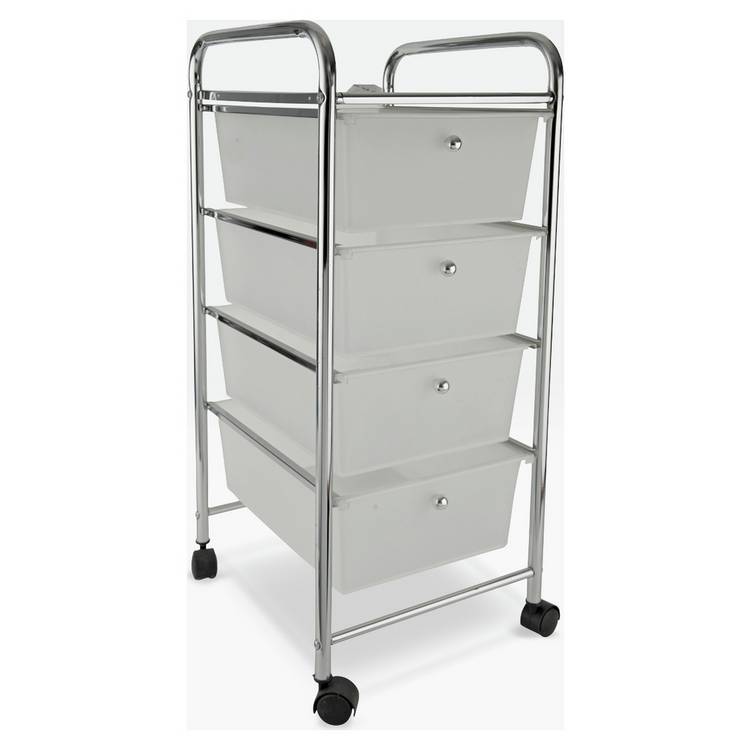 Argos Home 4 Drawer Wheeled Bathroom Storage Unit - White 0