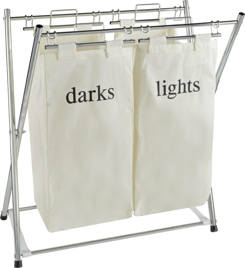 lights and darks laundry basket