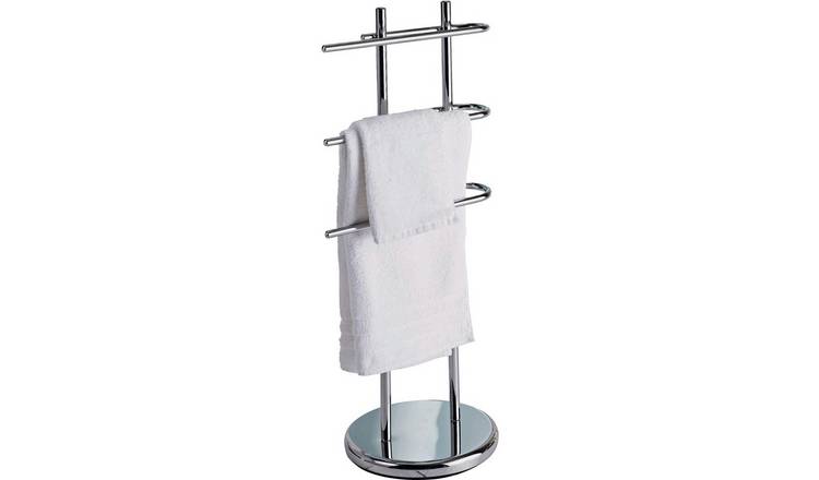 Argos Home 3 Tier Freestanding Towel Rail - Chrome Plated