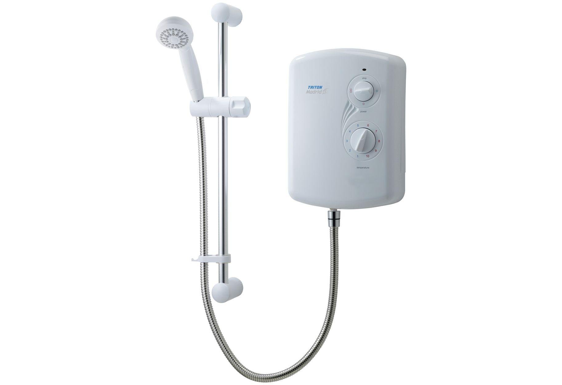 Triton Madrid II 8.5kW Electric Shower - White