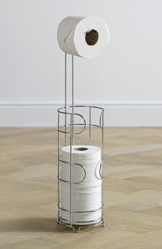 chrome toilet roll holder argos