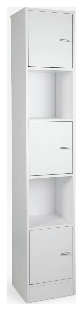 Argos Home Tall Bathroom Storage Unit - White