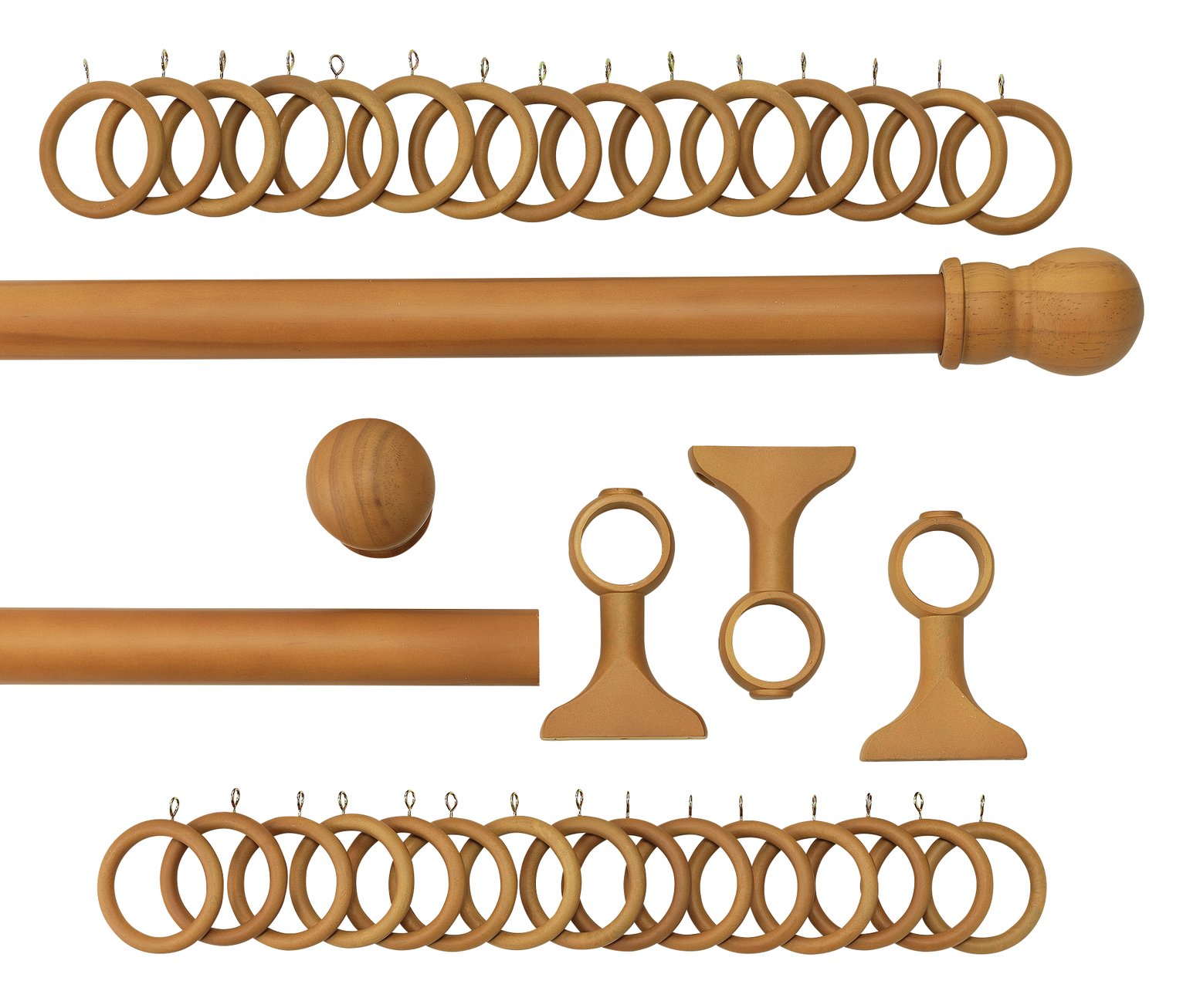 Argos Home 3m Wooden Curtain Pole Reviews