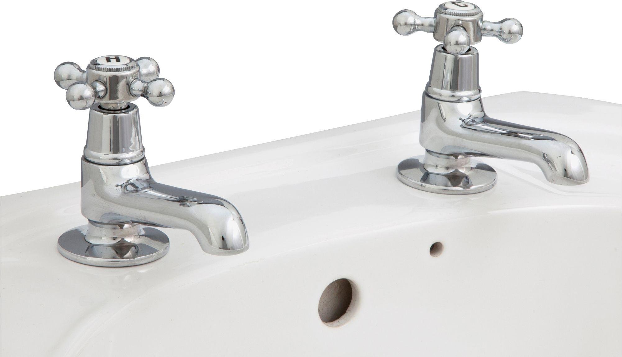 Argos Home Traditional Victorian Chrome Plated Bath Taps