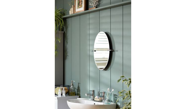 Buy Argos Home Oval Tilting Bevelled Bathroom Mirror Mirrors Argos