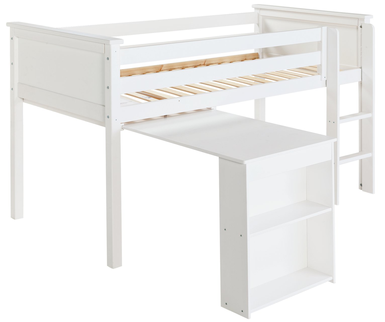 Argos Home Brooklyn White Mid Sleeper Bed Frame with Desk Reviews