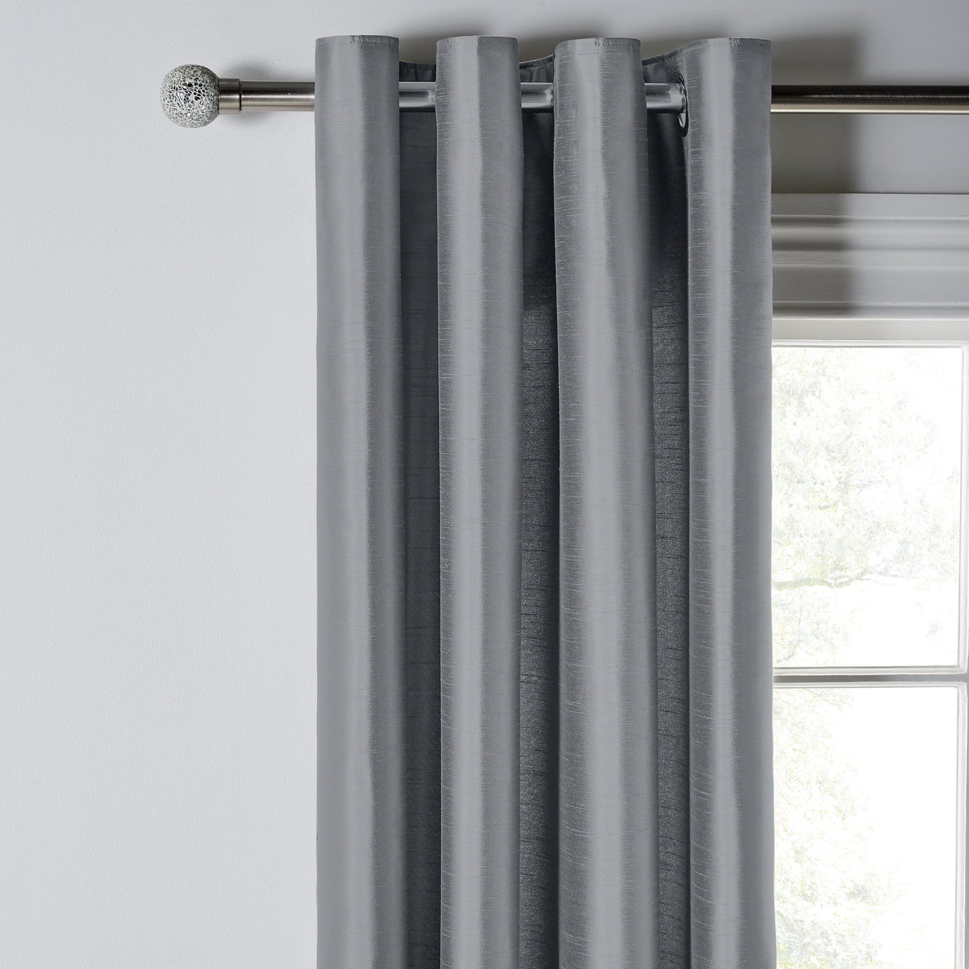 Argos Home Faux Silk Lined Eyelet Curtains review