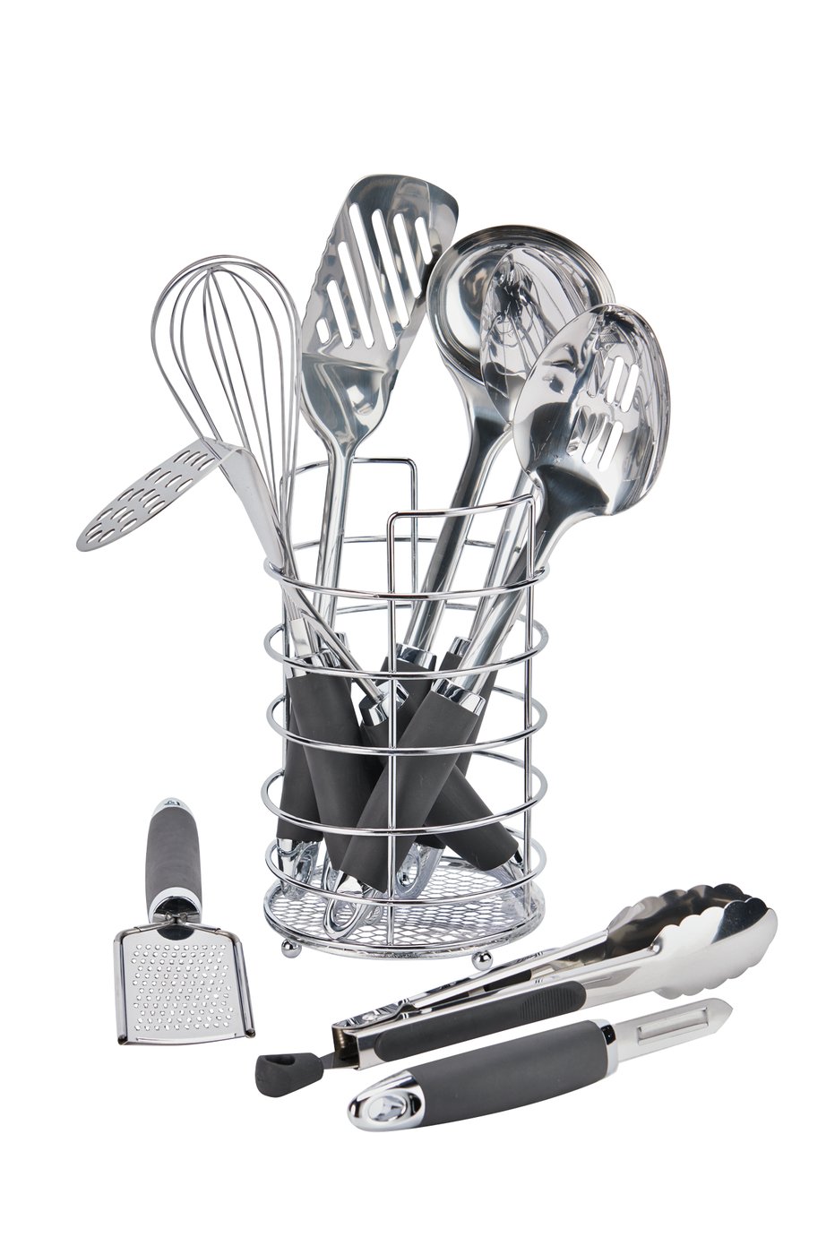 Argos Home 9 Piece Stainless Steel Kitchen Utensil Set