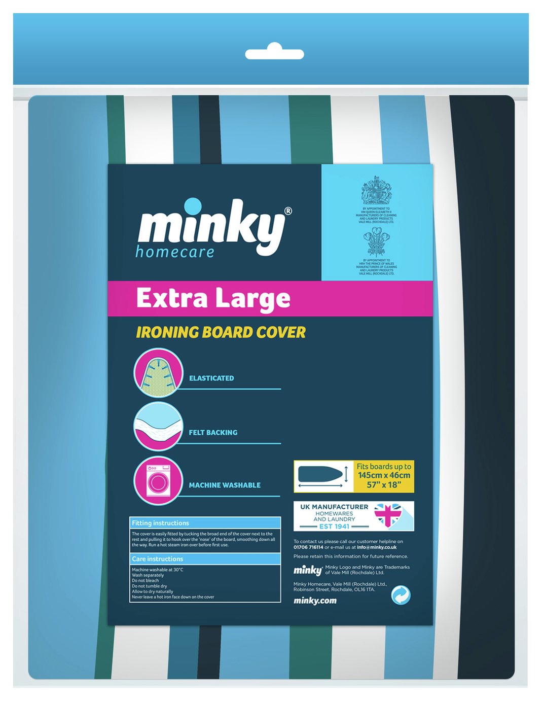 Minky 145 x 46cm XL Elasticated Ironing Board Cover Review