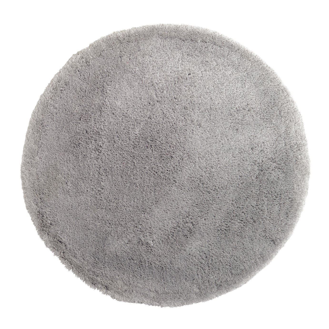 Argos Home Snuggle Shaggy Circle Rug - Dove Grey