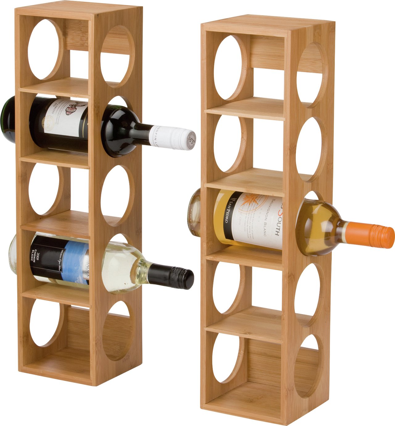 Argos Home Set of 2 5 Bottle Bamboo Stacking Wine Racks Review