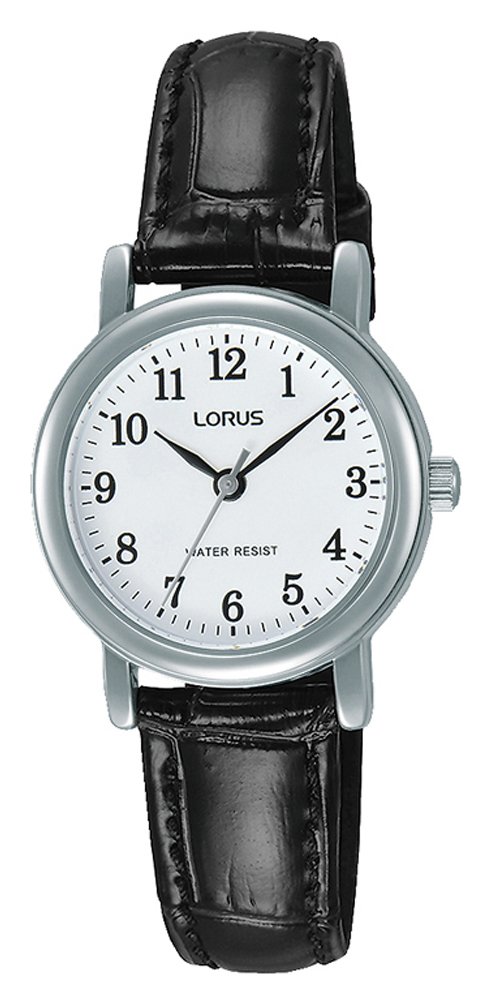 Lorus Ladies' Easy Read Dial Black Leather Strap Watch review