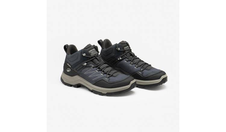 Decathlon Men's Waterproof Mid Hiking Boots Black - UK 7