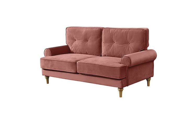Buy Habitat Vienna 2 Seater Velvet Sofa Rose Sofas Habitat