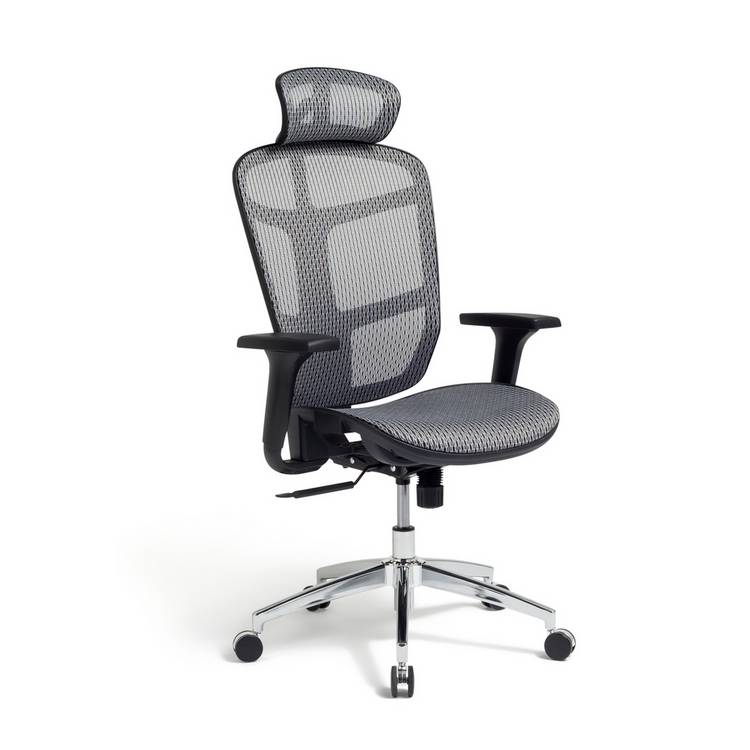Buy Habitat Mesh Office Chair Grey Office chairs Habitat