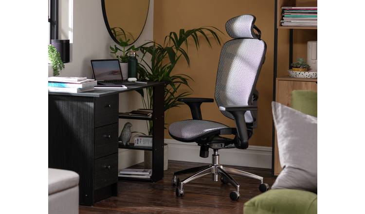 Grey office deals chair argos