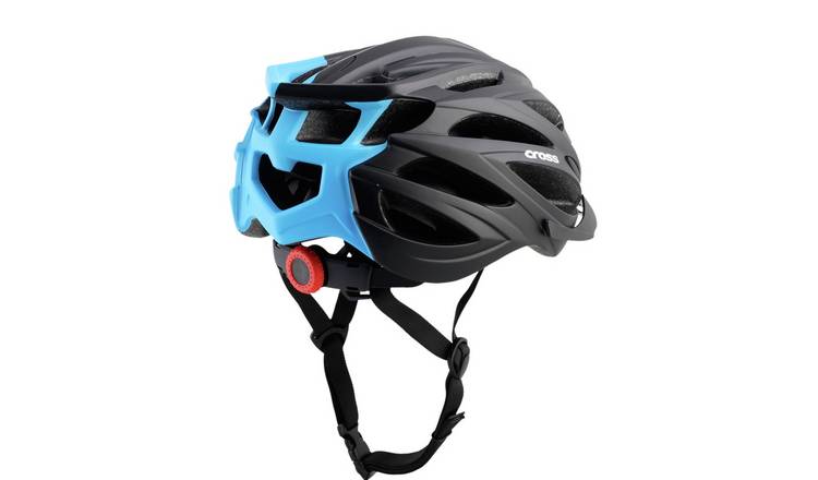 Buy Cross Adults Bike Helmet Black with Blue Ac Bike helmets