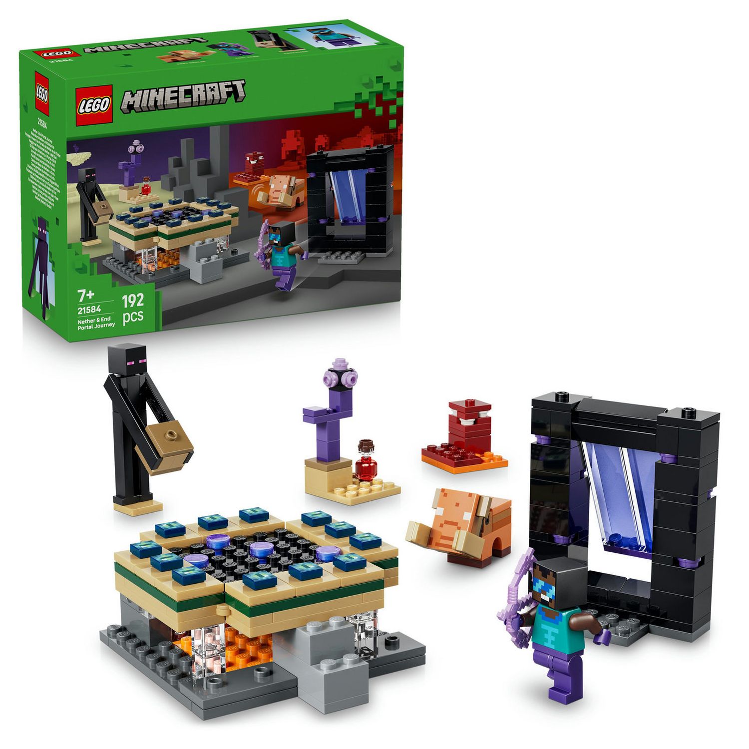 LEGO Minecraft Nether & End Portal Journey Set