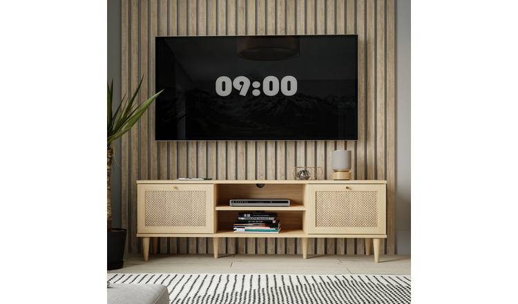 Furniture To Go Calasetta 2 Door 1 Shelf TV Unit - Natural