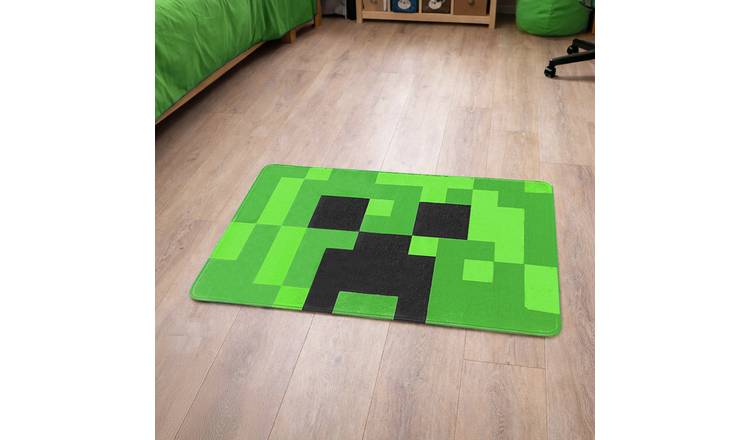 Minecraft Creeper Green Rug - 65x100cm
