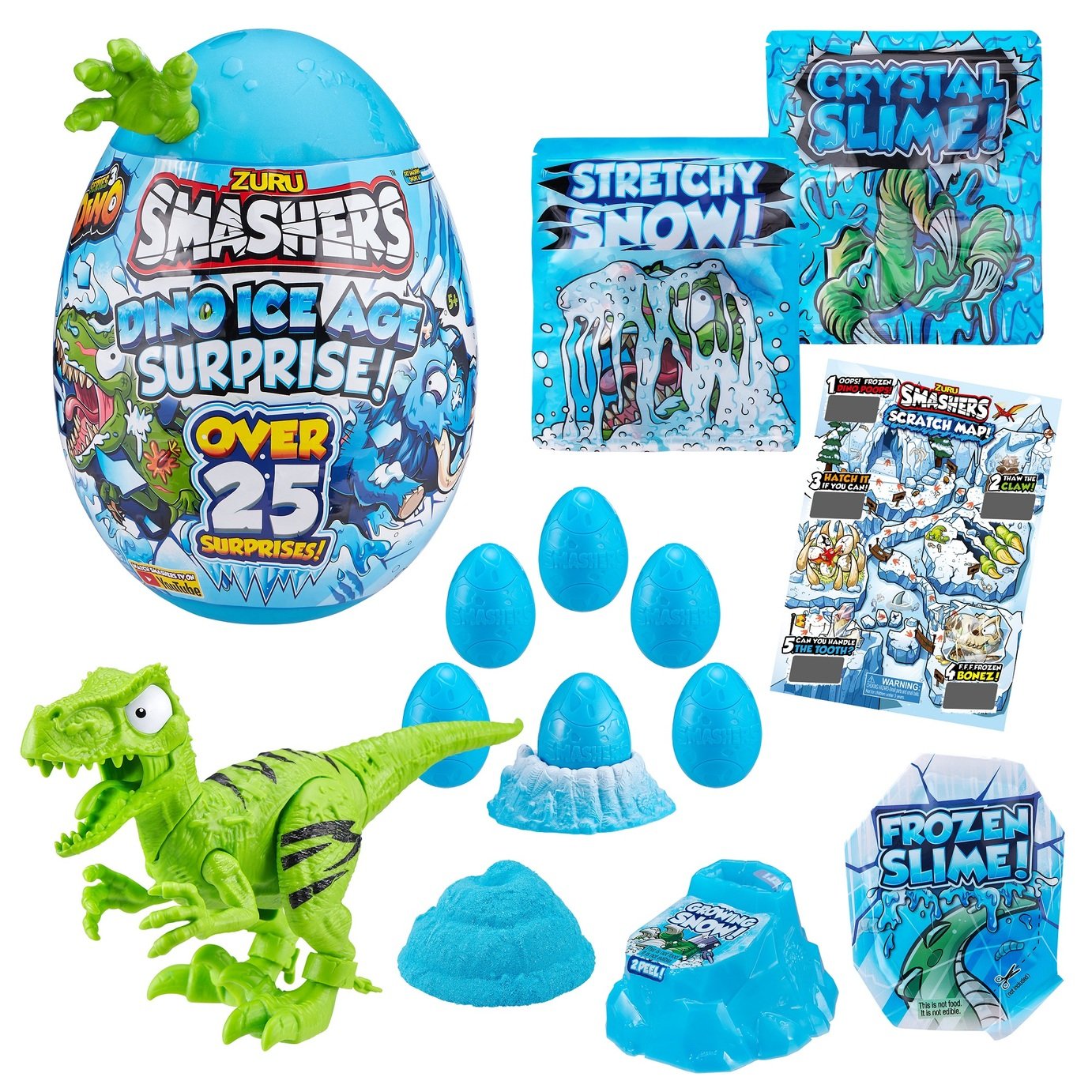 Smashers Dino Ice Age Surprise Egg With over 25 Surprises! Review