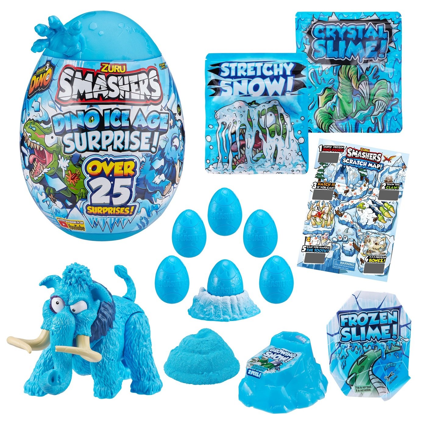 Smashers Dino Ice Age Surprise Egg With over 25 Surprises! Review