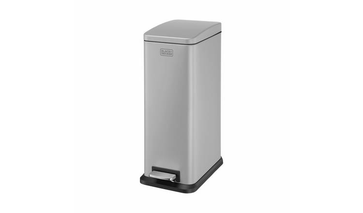 Black + Decker 20 Litre Soft Close Pedal Bin - Grey