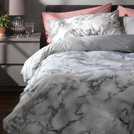 Buy Habitat Marble White & Black Bedding Set - Double | Duvet cover ...