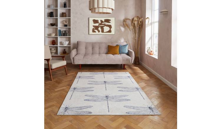 Harlequin Demoiselle Indigo Blue Flatweave Rug - 120x170cm