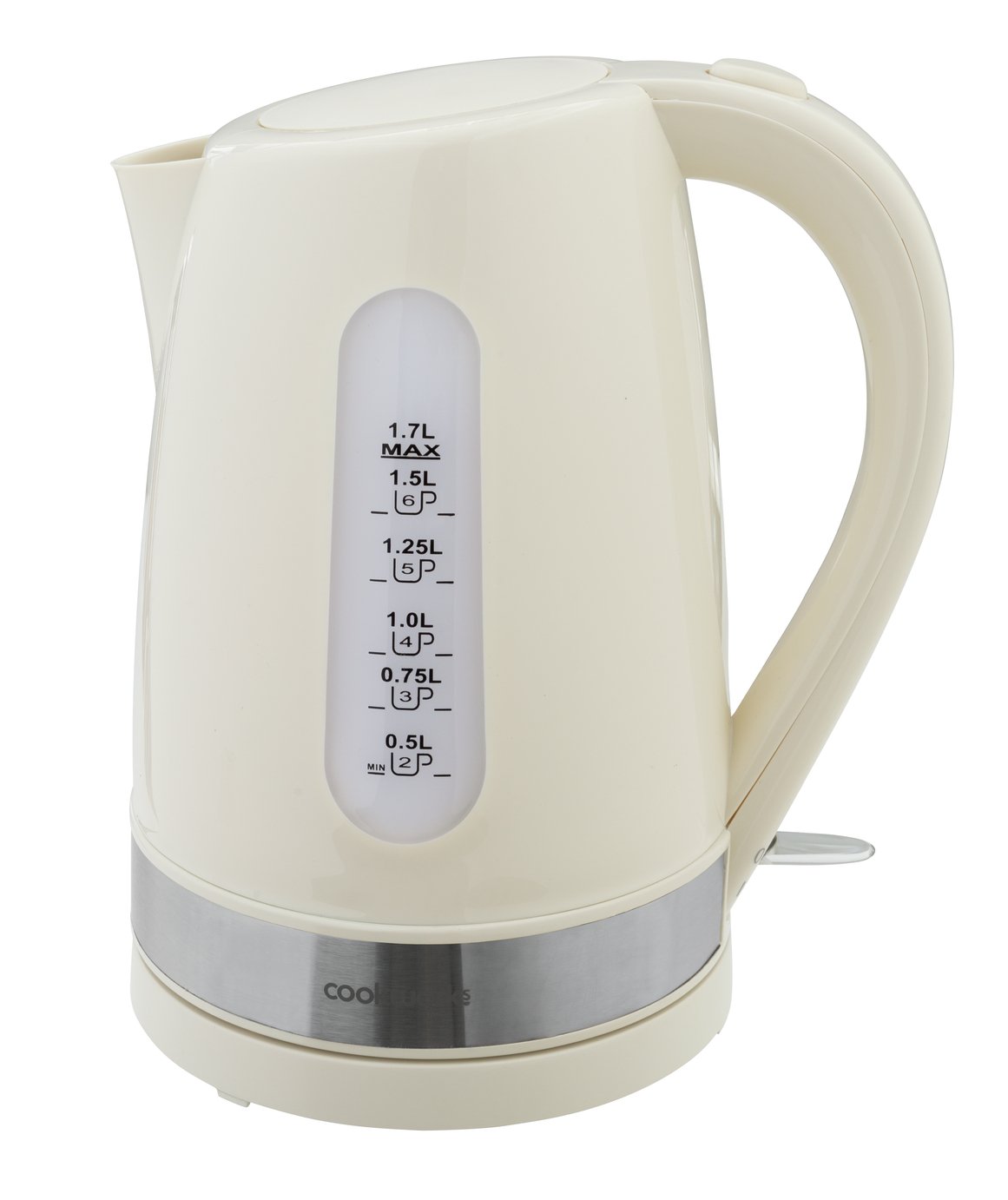 Cookworks Plastic Illuminated Kettle - Cream