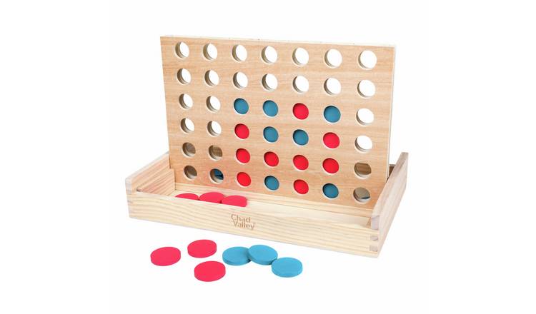 Chad Valley Wooden Connect 4 Game Set