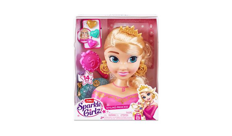 ZURU Sparkle Girlz Princess Role Play Toy Hair Styling Set