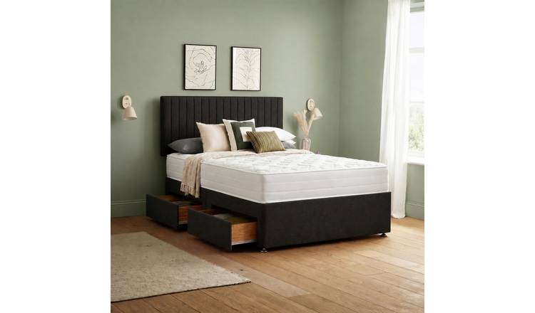 Silentnight Knightly Luxury 2000 Pocket Superking 4 Drawer Divan Bed - Charcoal