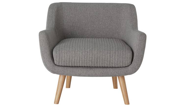 Habitat Nellie Fabric Accent Chair - Grey