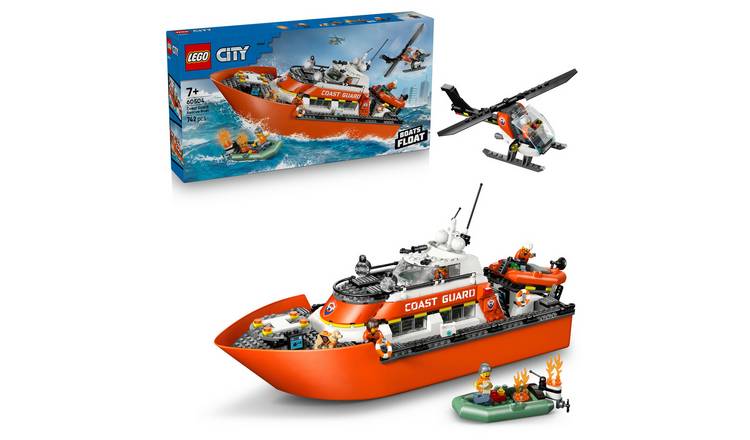 LEGO City Coast Guard Boat & Helicopter Toys 60504 PREORDER