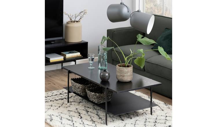 Furniture To Go Angus Rectangular Coffee Table - Black