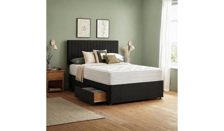 Silentnight Knightly Luxury 2000 Pocket Superking 2 Drawer Divan Bed - Charcoal