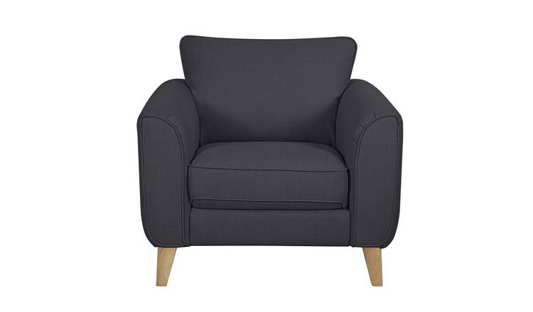 Habitat Cooper Fabric Armchair - Charcoal